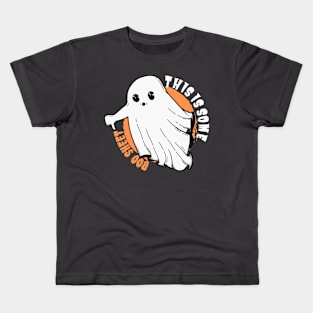 This is some boo sheet - Funny Halloween Design Kids T-Shirt